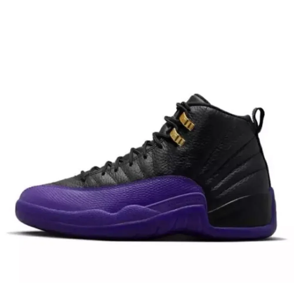 Air Jordan Retro 12 Field Purple Black Sneakers Size 12 - Picture 3 of 14